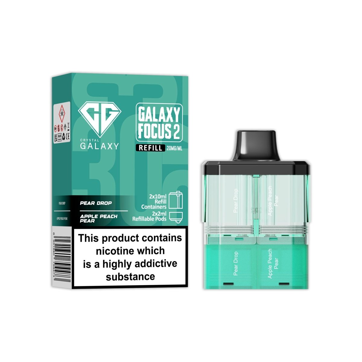 Crystal Galaxy Focus 2 Replacement Pods - Power Vape Shop