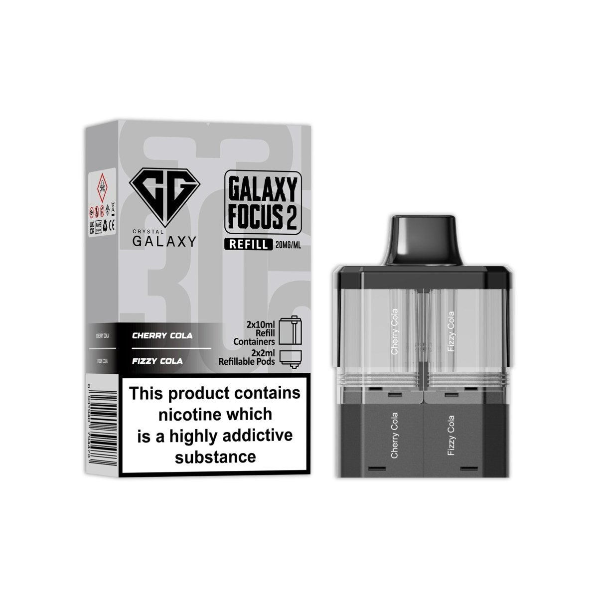 Crystal Galaxy Focus 2 Replacement Pods - Power Vape Shop