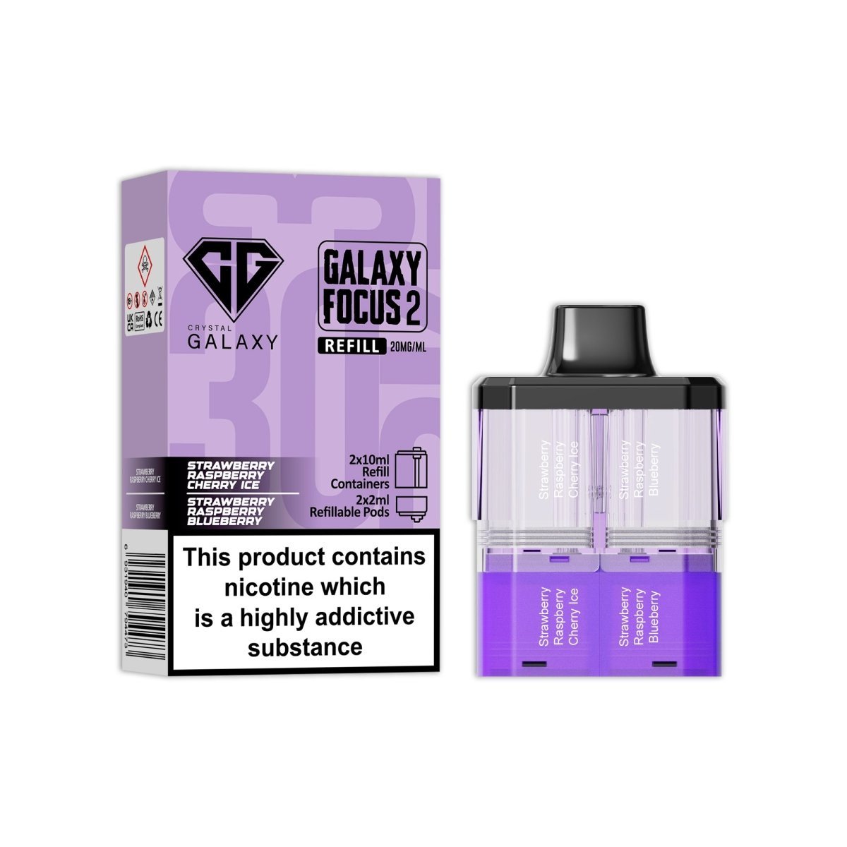 Crystal Galaxy Focus 2 Replacement Pods - Power Vape Shop