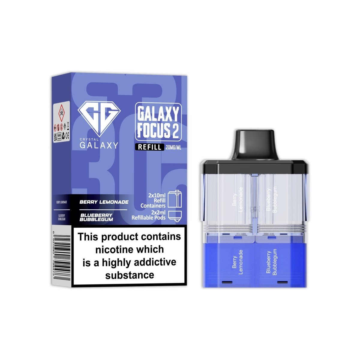Crystal Galaxy Focus 2 Replacement Pods - Power Vape Shop