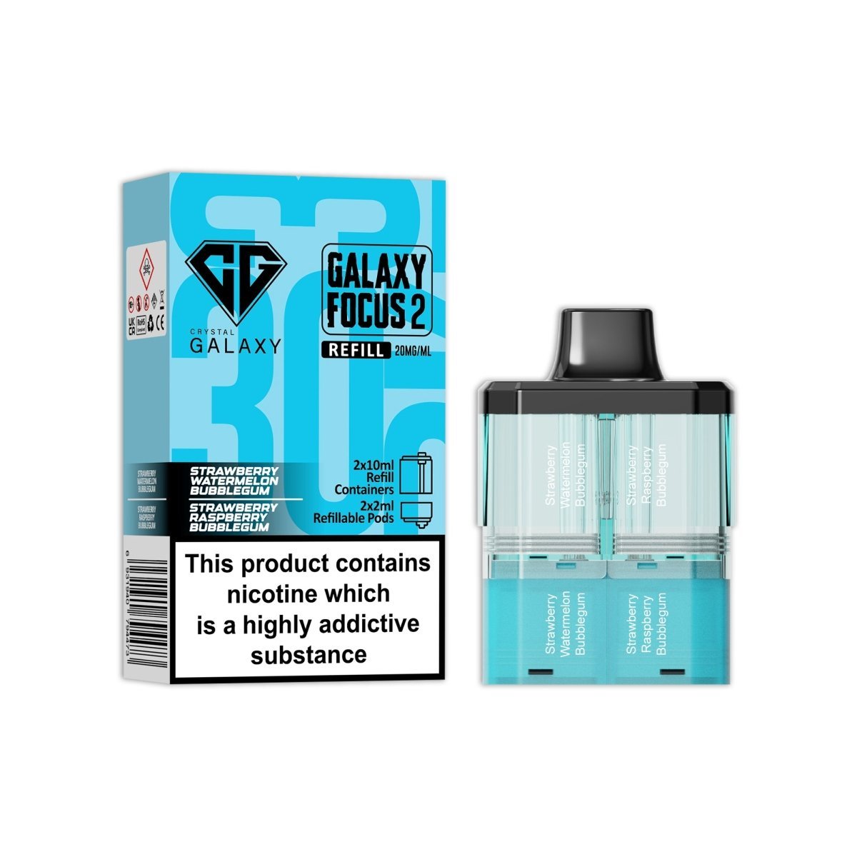 Crystal Galaxy Focus 2 Replacement Pods - Power Vape Shop