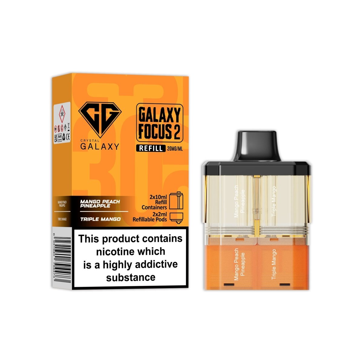 Crystal Galaxy Focus 2 Replacement Pods - Power Vape Shop