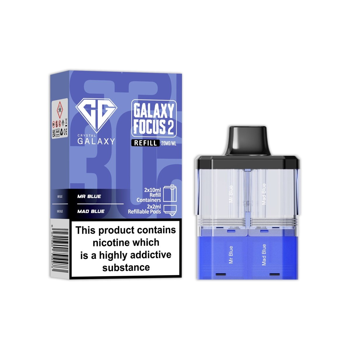 Crystal Galaxy Focus 2 Prefilled Pods Crystal Galaxy Focus 2 Prefilled Pods
