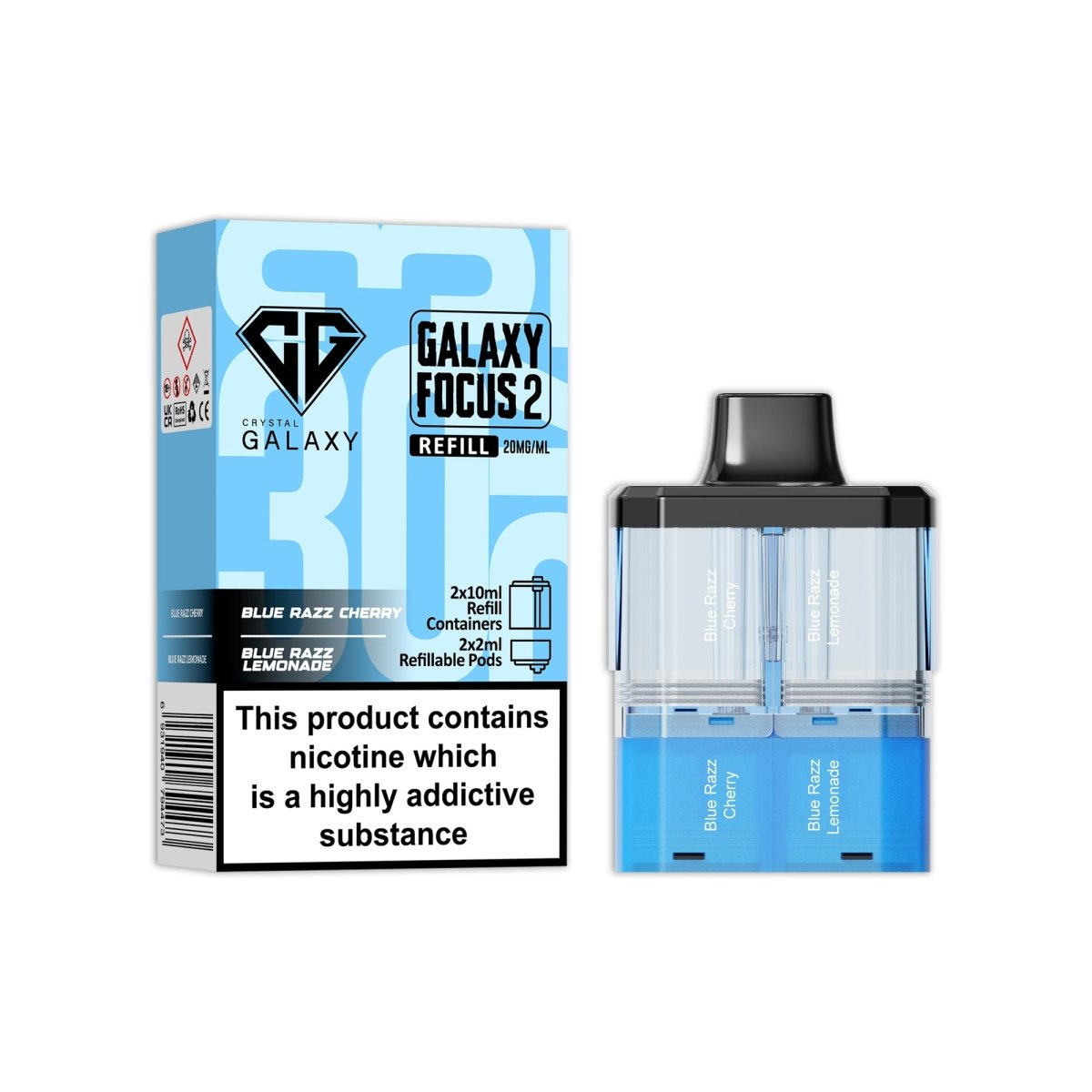 Crystal Galaxy Focus 2 Replacement Pods - Power Vape Shop