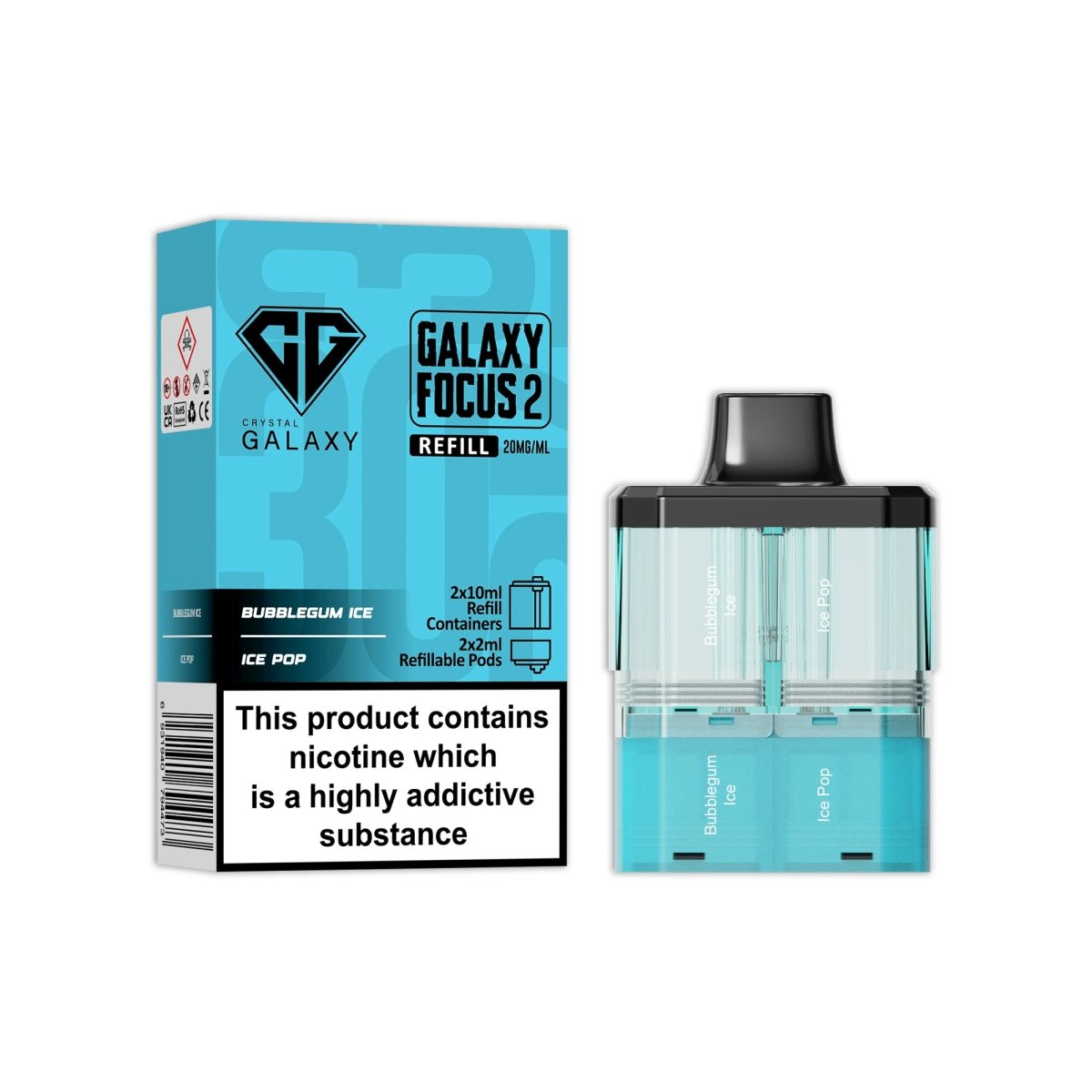 Crystal Galaxy Focus 2 Replacement Pods - Power Vape Shop