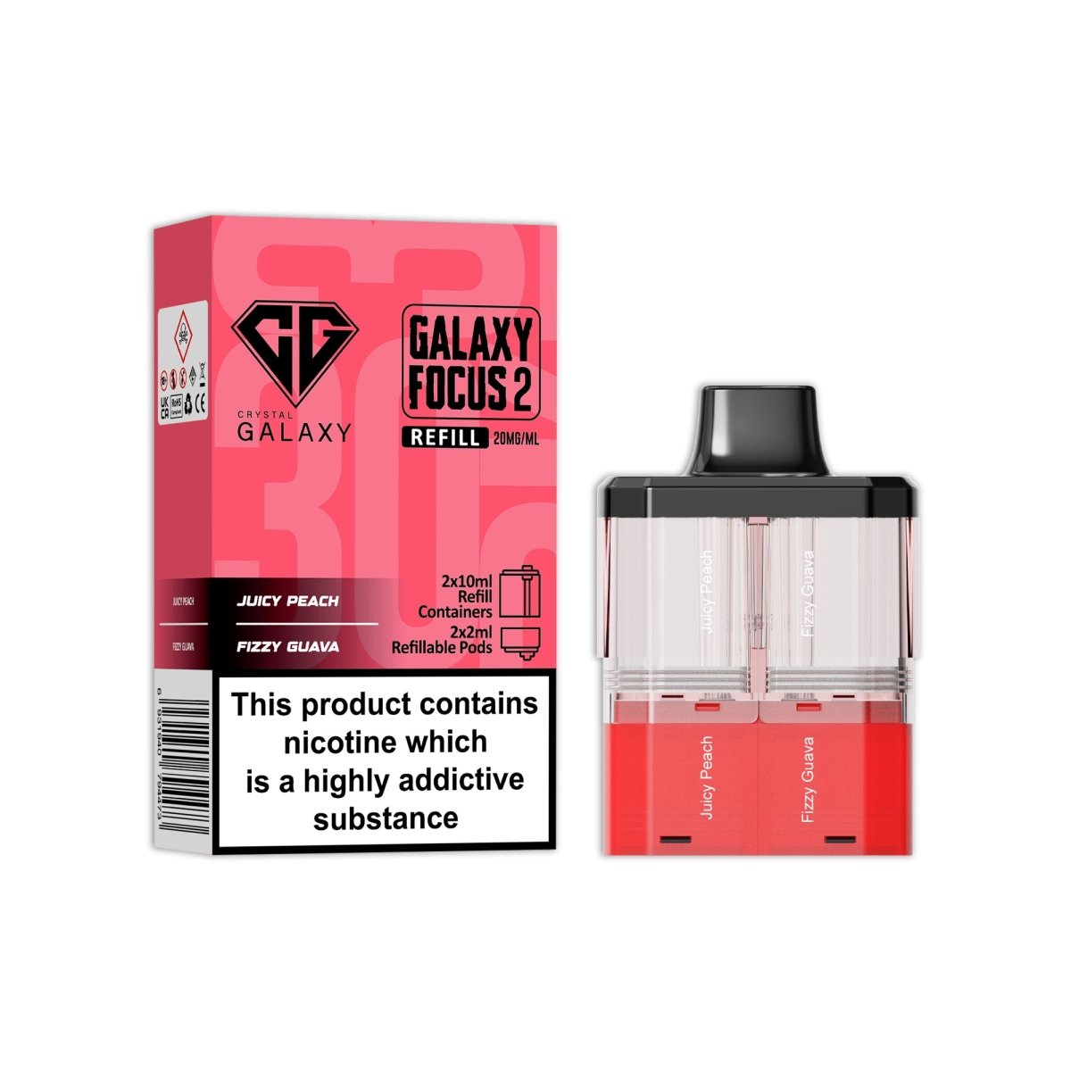 Crystal Galaxy Focus 2 Replacement Pods - Power Vape Shop