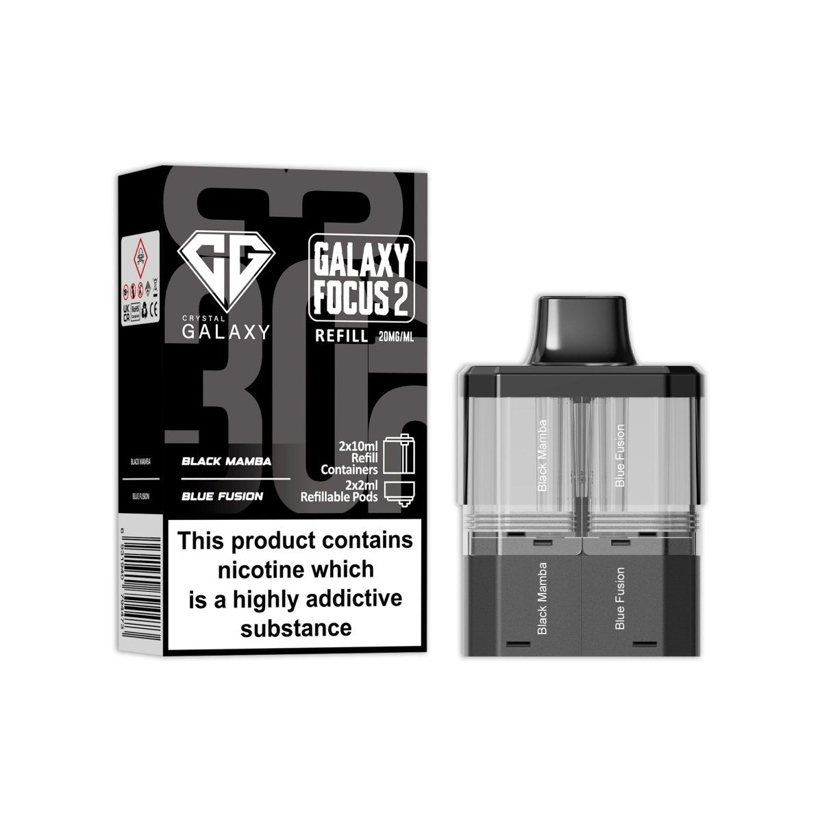 Crystal Galaxy Focus 2 Replacement Pods - Power Vape Shop