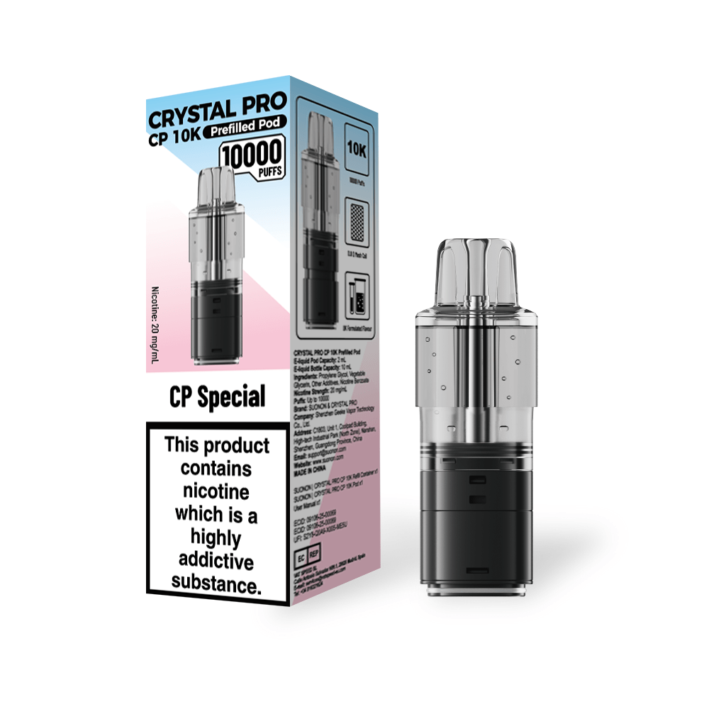 Crystal Pro CP 10k Replacement Pods - Power Vape Shop