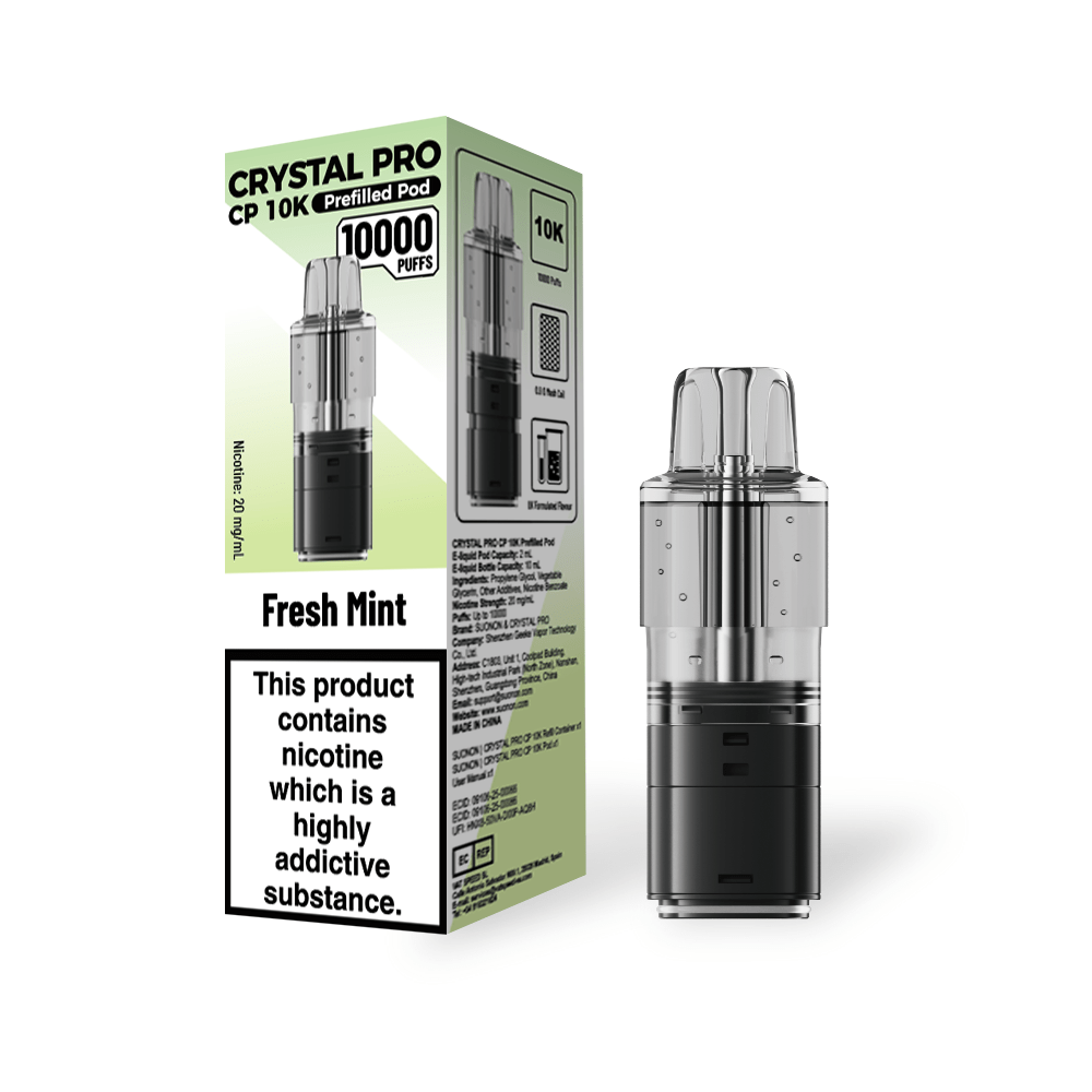 Crystal Pro CP 10k Replacement Pods - Power Vape Shop