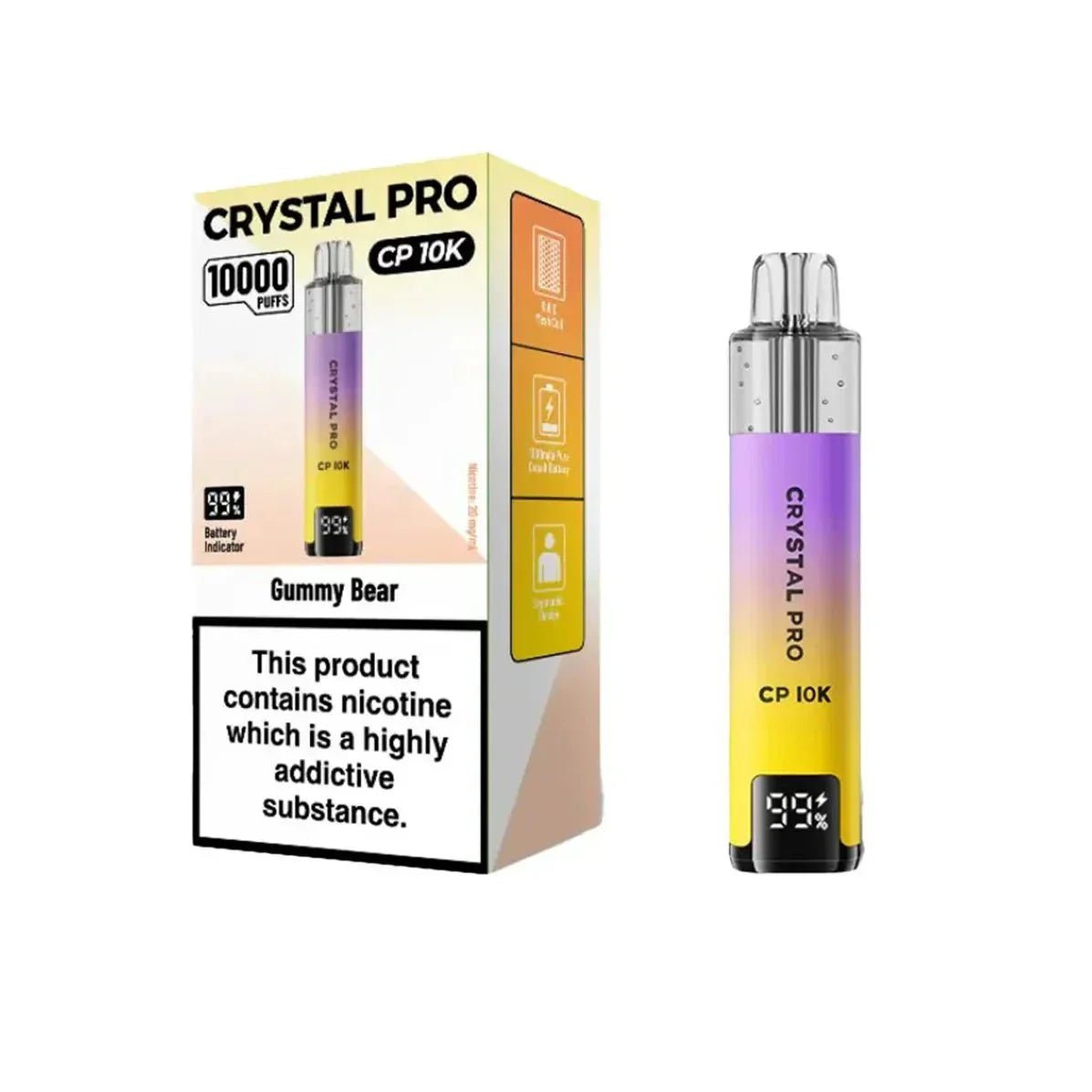 Crystal Pro CP 10k Vape Kit - Power Vape Shop