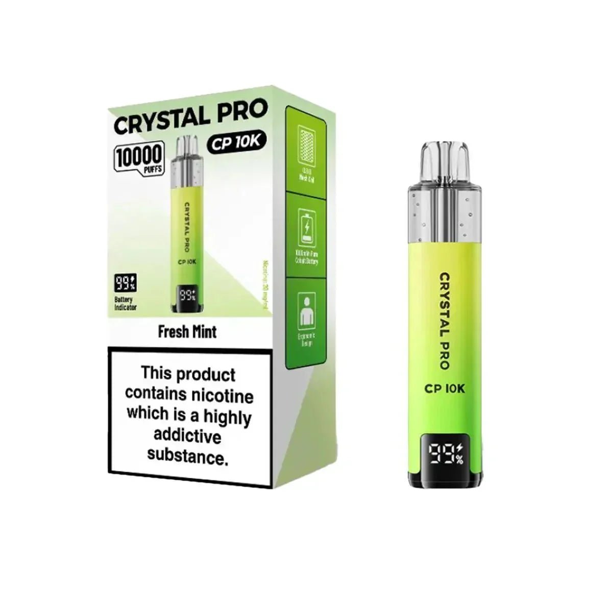 Crystal Pro CP 10k Vape Kit - Power Vape Shop
