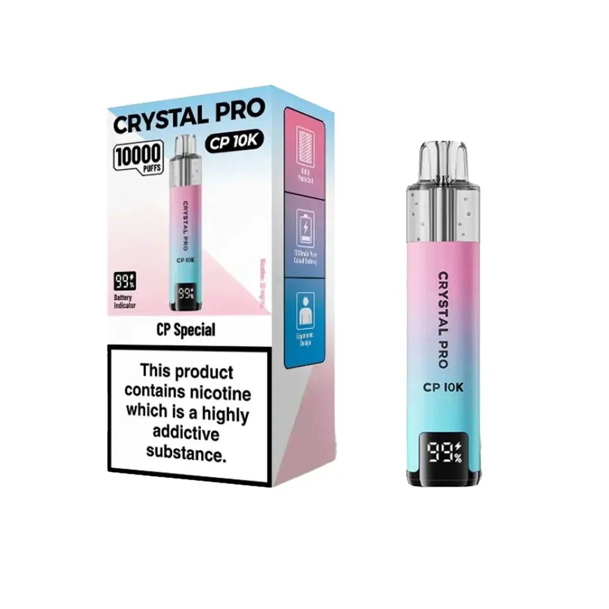 Crystal Pro CP 10k Vape Kit - Power Vape Shop