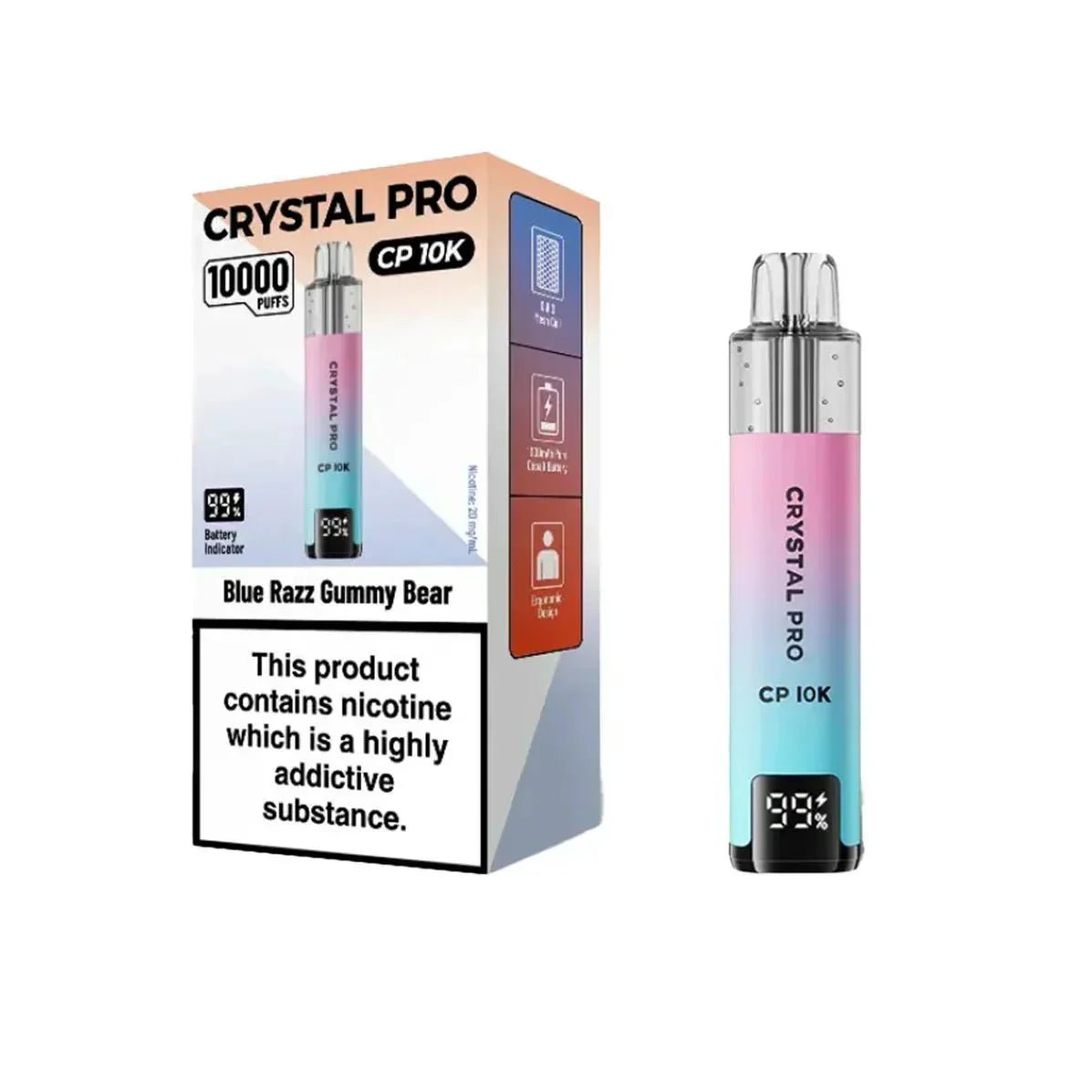 Crystal Pro CP 10k Vape Kit - Power Vape Shop