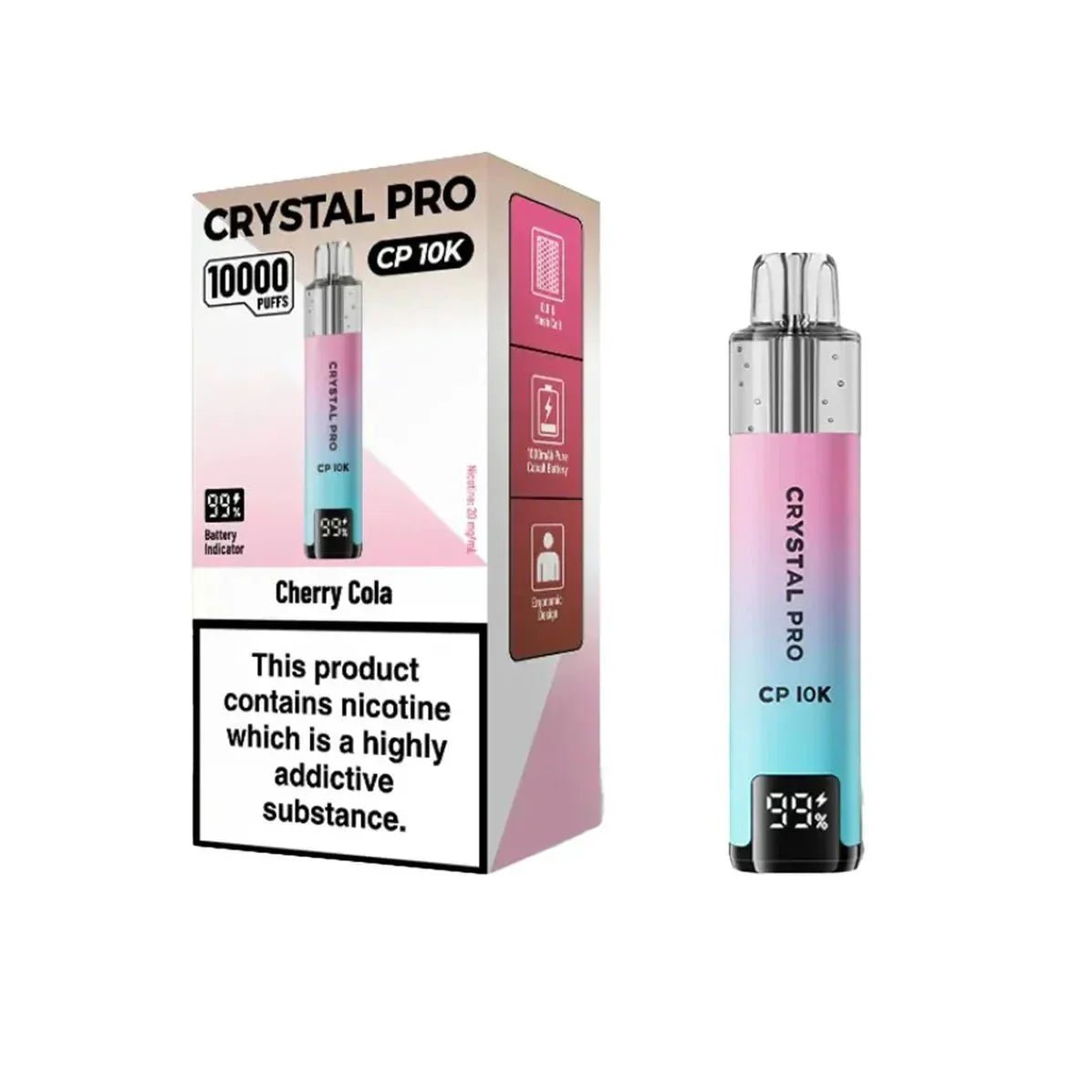 Crystal Pro CP 10k Vape Kit - Power Vape Shop
