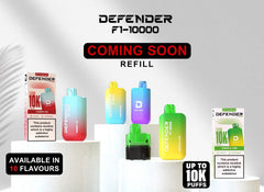 Defender F1 - 10000 Replacement Refill Pods - Power Vape Shop