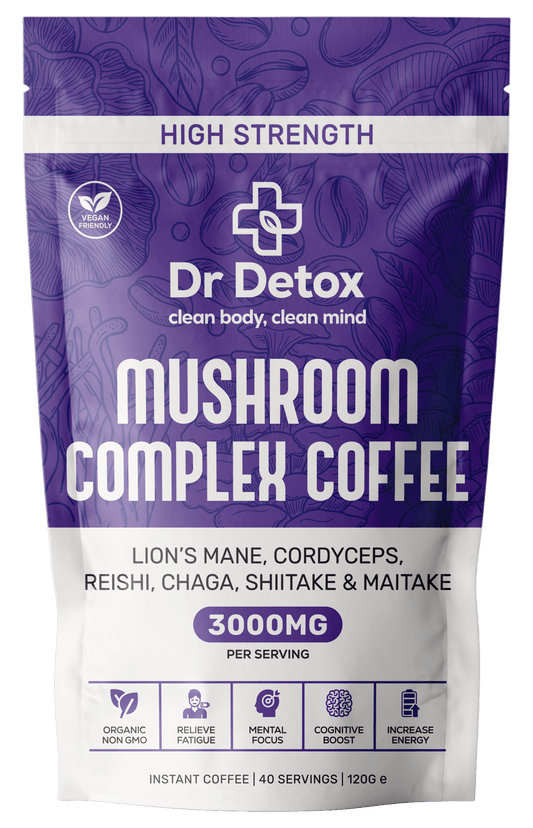 Dr Detox Mushroom Complex Coffee 3000mg - Power Vape Shop