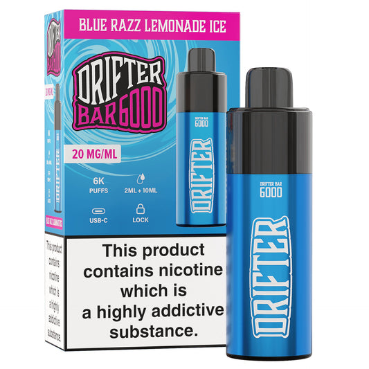 Drifter Bar 6000 - Blue Razz Lemonade Ice - Power Vape Shop