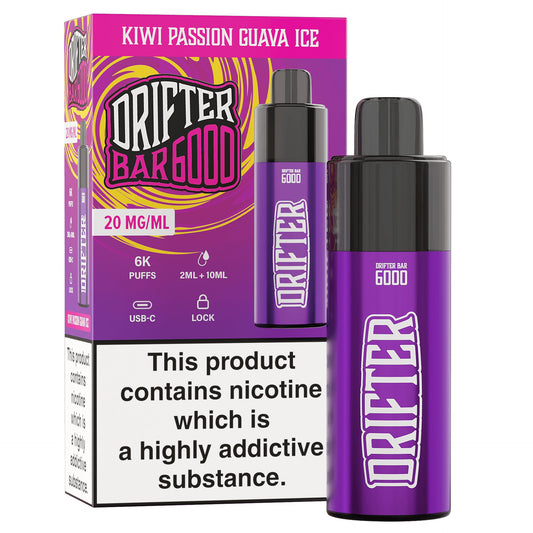 Drifter Bar 6000 - Kiwi Passionfruit Guava - Power Vape Shop