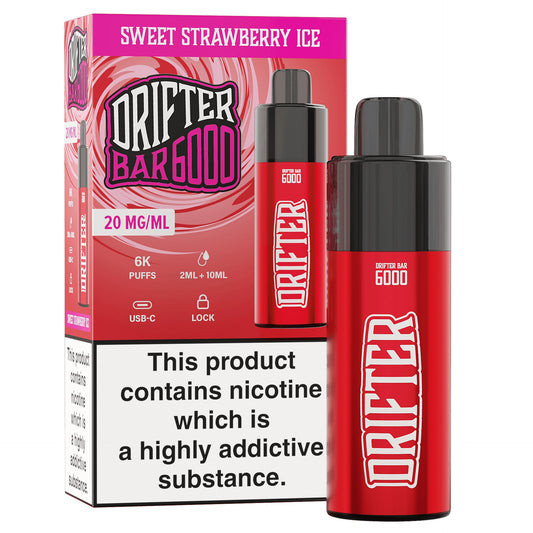 Drifter Bar 6000 - Sweet Strawberry Ice - Power Vape Shop