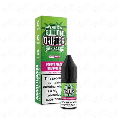 Drifter Bar Salts Exotic Edition Papaya Peach Pineapple Ice Nic Salts - Power Vape Shop