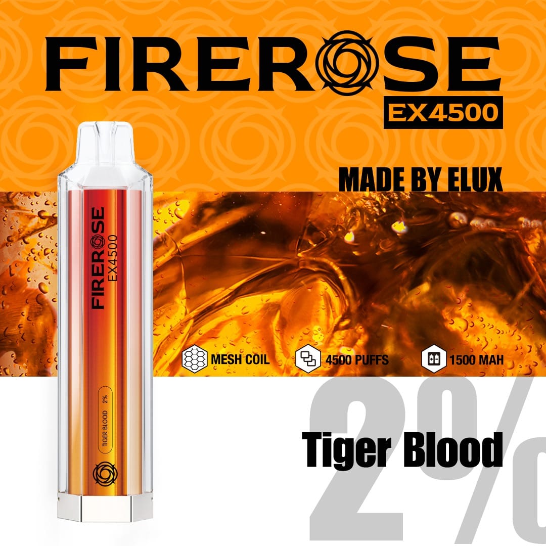 Elux FireRose ex4500 Disposable Vape Bar - Power Vape Shop