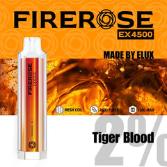 Elux FireRose ex4500 Disposable Vape Bar - Power Vape Shop