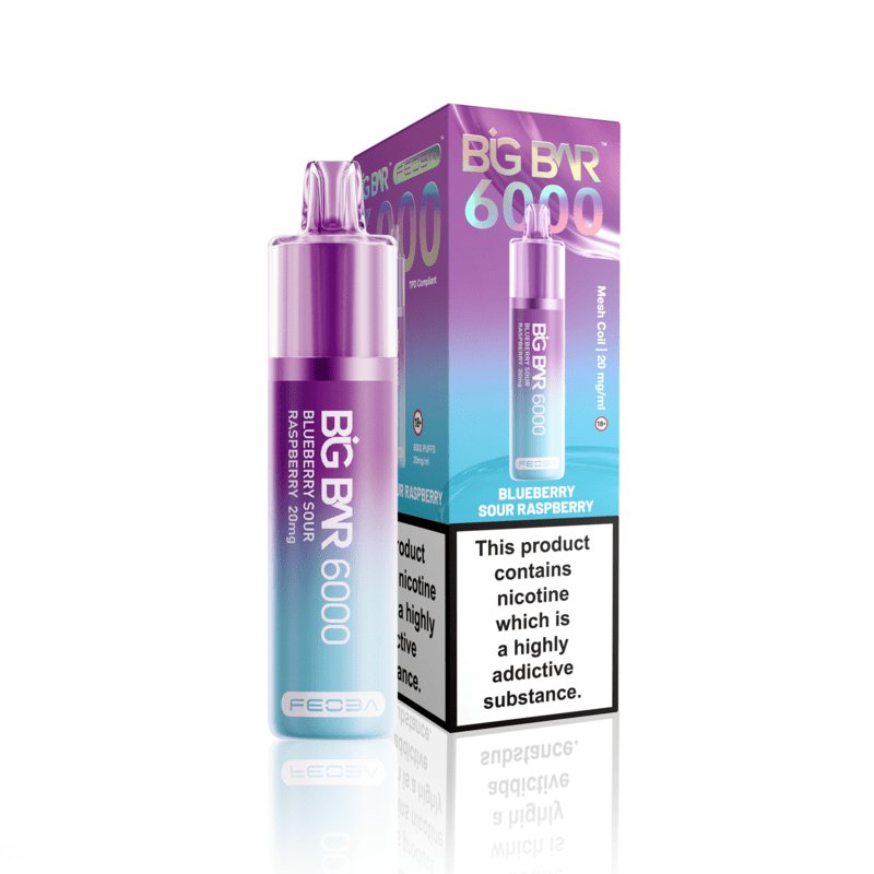 Feoba Big Bar 6000 Puffs Vape - Feoba 6k Puffs Disposable Vape - Power Vape Shop