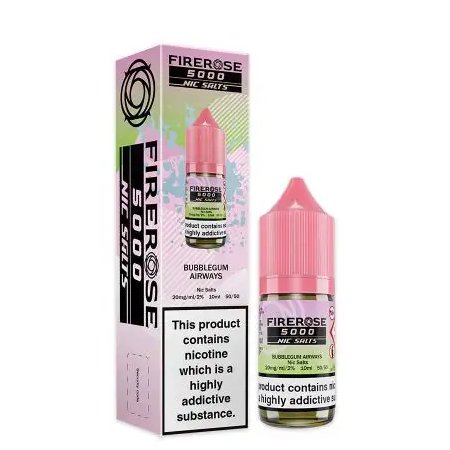 Firerose 5000 Nic Salts - Bubblegum Airways - Power Vape Shop