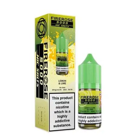 Firerose 5000 Nic Salts - Lemon Lime - Power Vape Shop