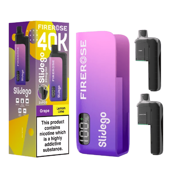 Firerose Slidego 40k Prefilled Pod Kit - Power Vape Shop