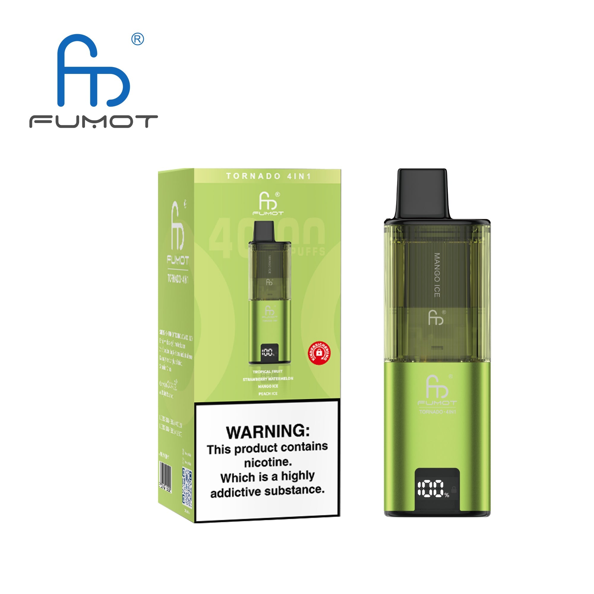 Fumot Tornado 4 in 1 Disposable Vape 4000 Puffs - Power Vape Shop