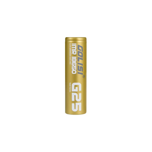 Golisi S25 - 18650 Battery - 2500mAh - Pack of 2 - Power Vape Shop