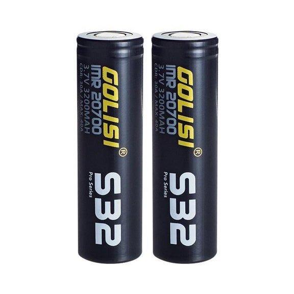 Golisi S32 - 20700 Battery - 3200mAh - Pack of 2 - Power Vape Shop