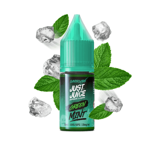 Green Mint Nic Salt by Just Juice 10ml - Power Vape Shop