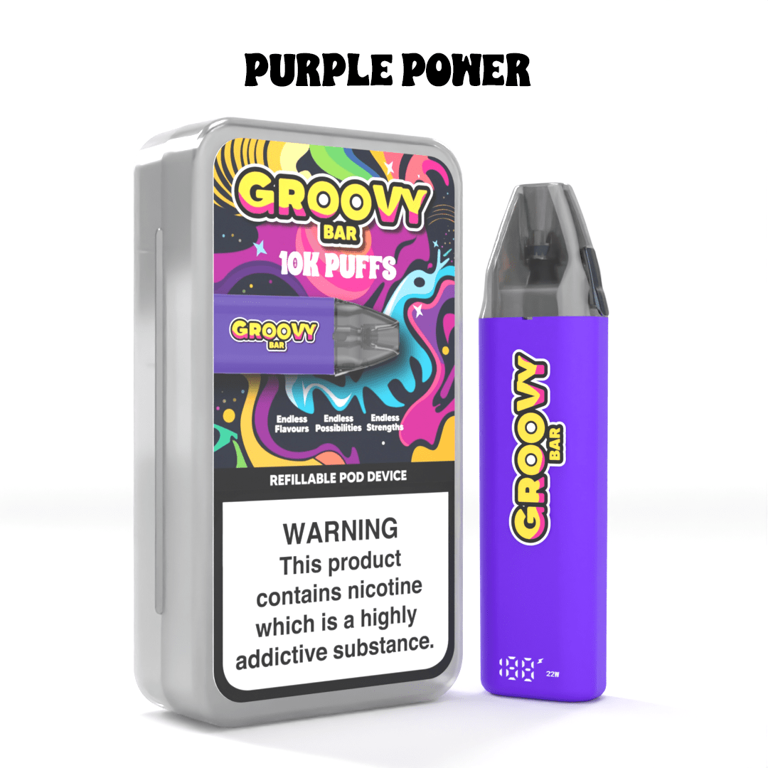 Groovy Bar 10k Refillable Vape Pod Kit - Power Vape Shop