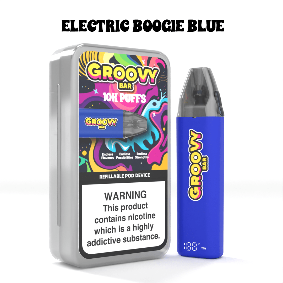 Groovy Bar 10K Refillable Pod Kit| Free Eliquid | 3 for 24 Groovy Bar 10K Refillable Pod Kit| Free Eliquid | 3 for 24