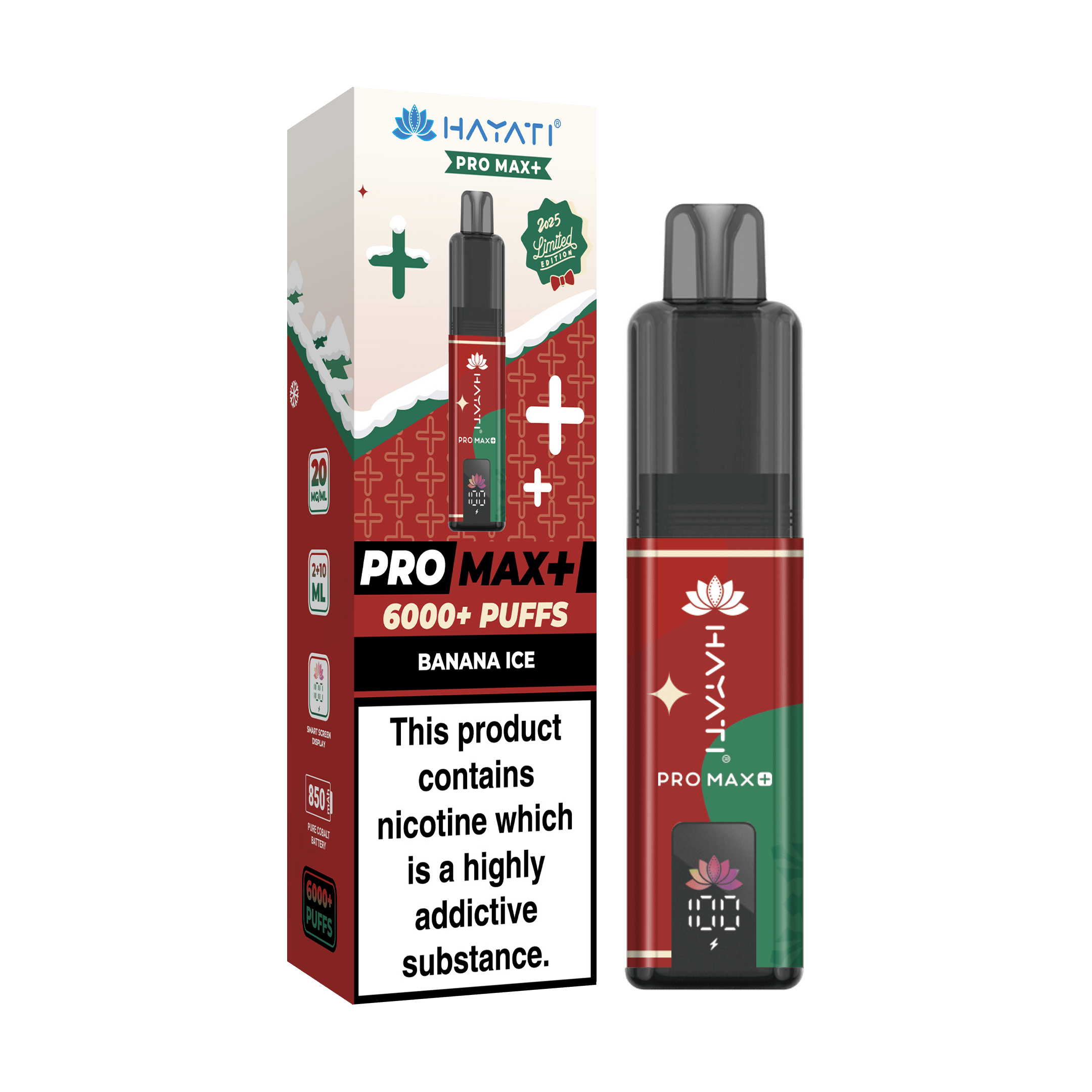 Hayati PRO MAX+ 6000 Prefilled Vape Kit - Christmas Edition - Power Vape Shop