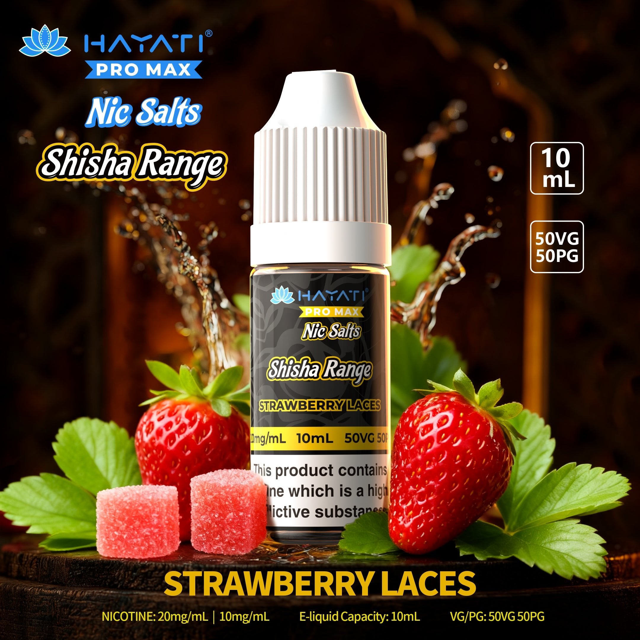 Hayati Pro Max Nic Salts Shisha Range - Power Vape Shop