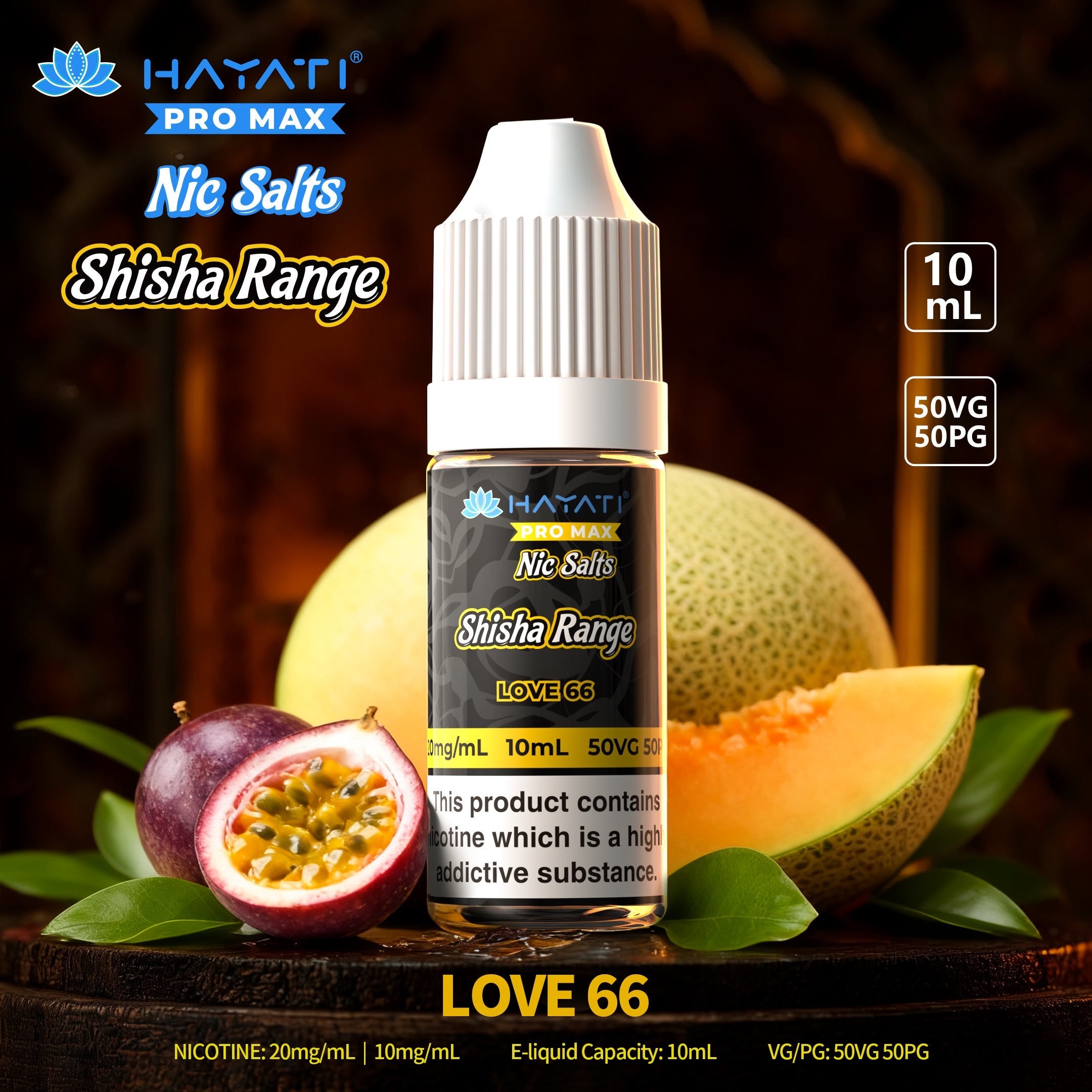 Hayati Pro Max Nic Salts Shisha Range - Power Vape Shop