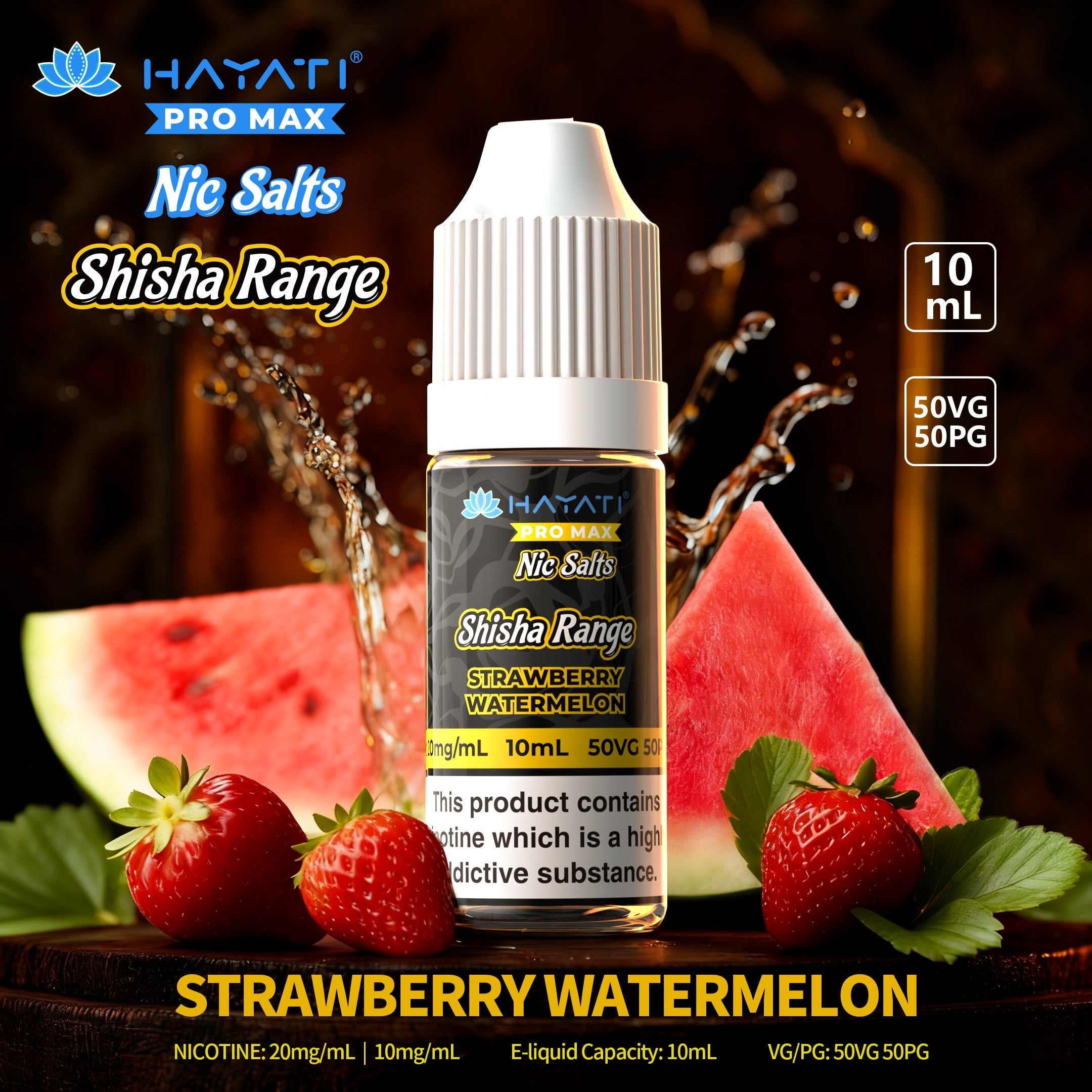 Hayati Pro Max Nic Salts Shisha Range - Power Vape Shop