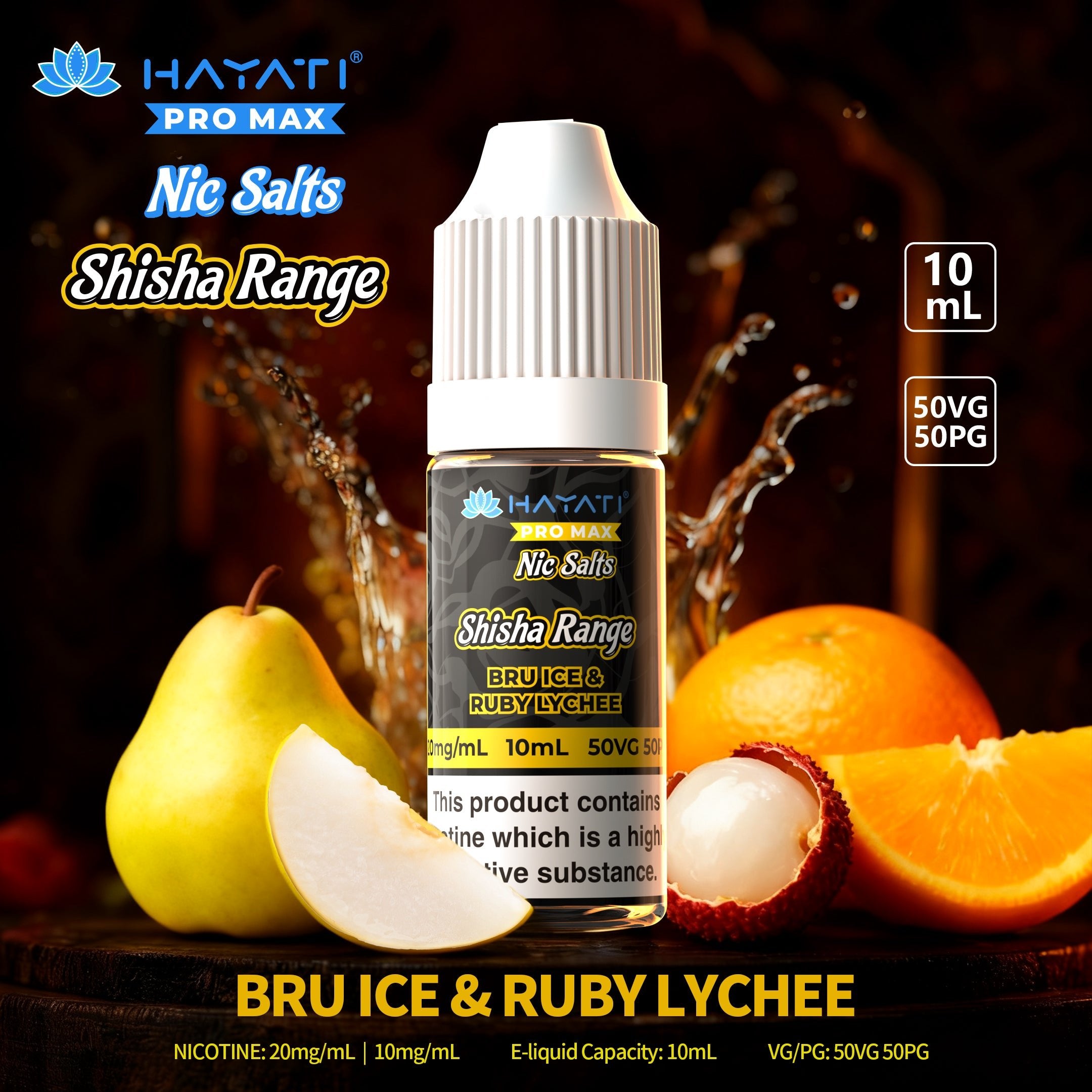 Hayati Pro Max Nic Salts Shisha Range - Power Vape Shop