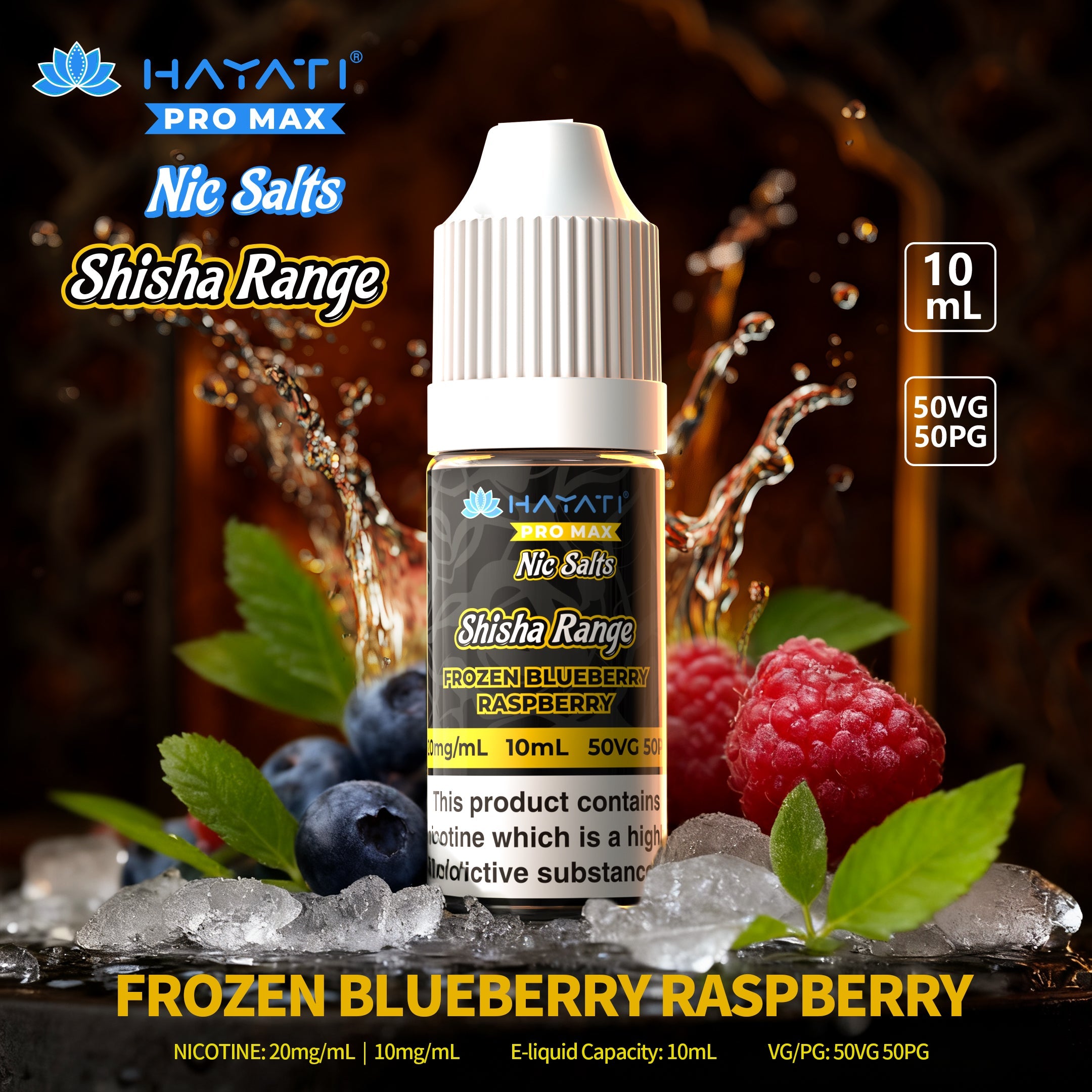 Hayati Pro Max Nic Salts Shisha Range - Power Vape Shop