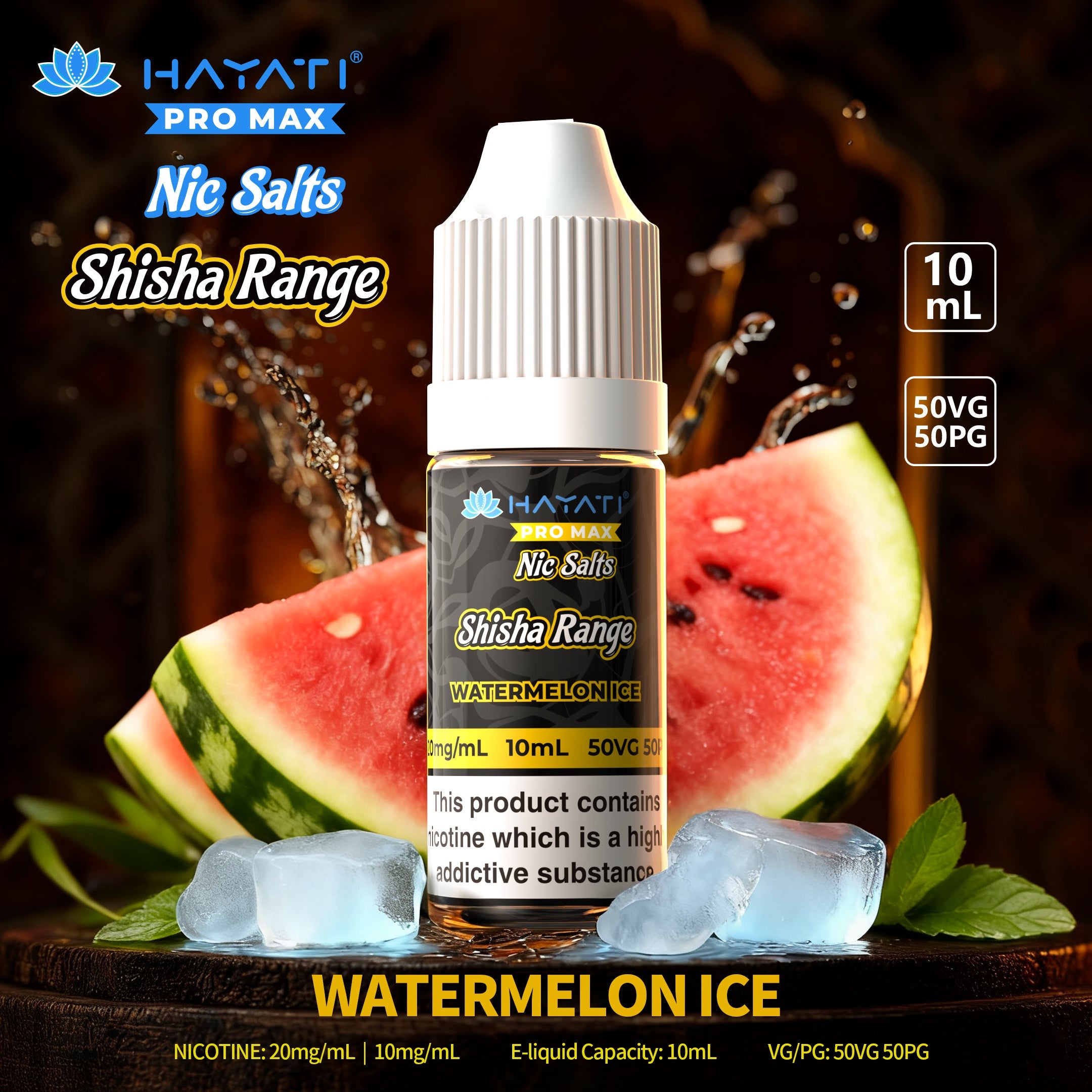 Hayati Pro Max Nic Salts Shisha Range - Power Vape Shop