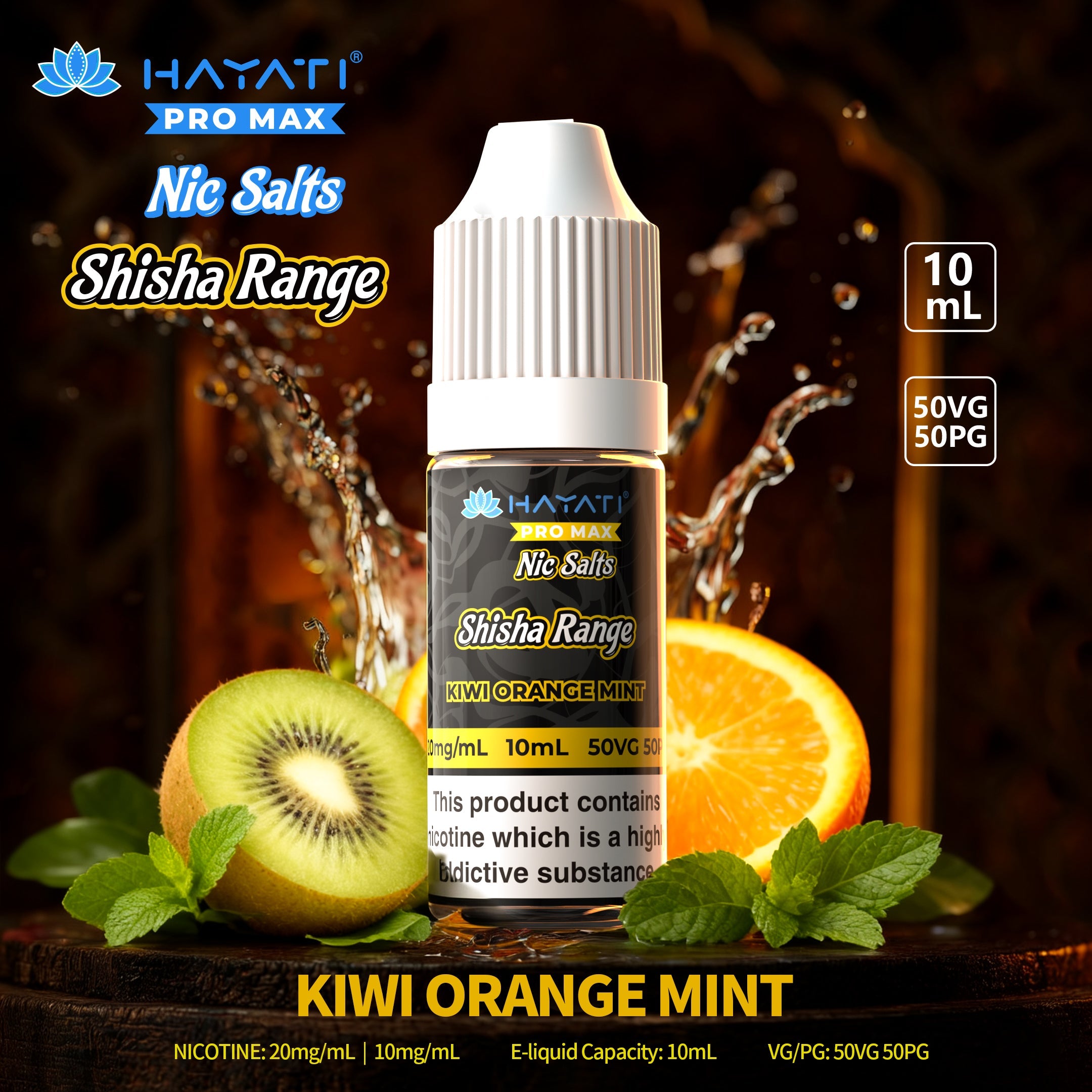 Hayati Pro Max Nic Salts Shisha Range - Power Vape Shop