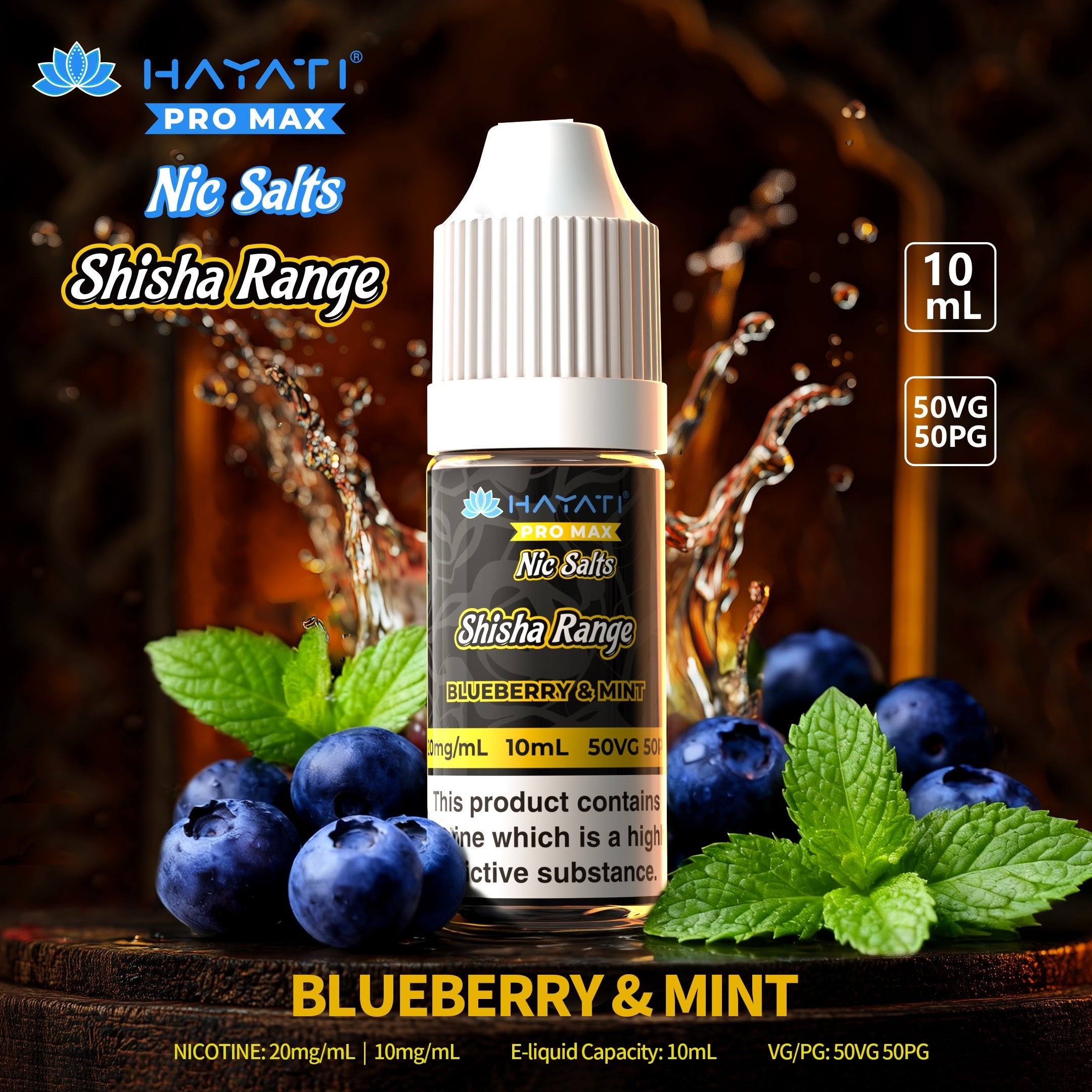 Hayati Pro Max Nic Salts Shisha Range - Power Vape Shop