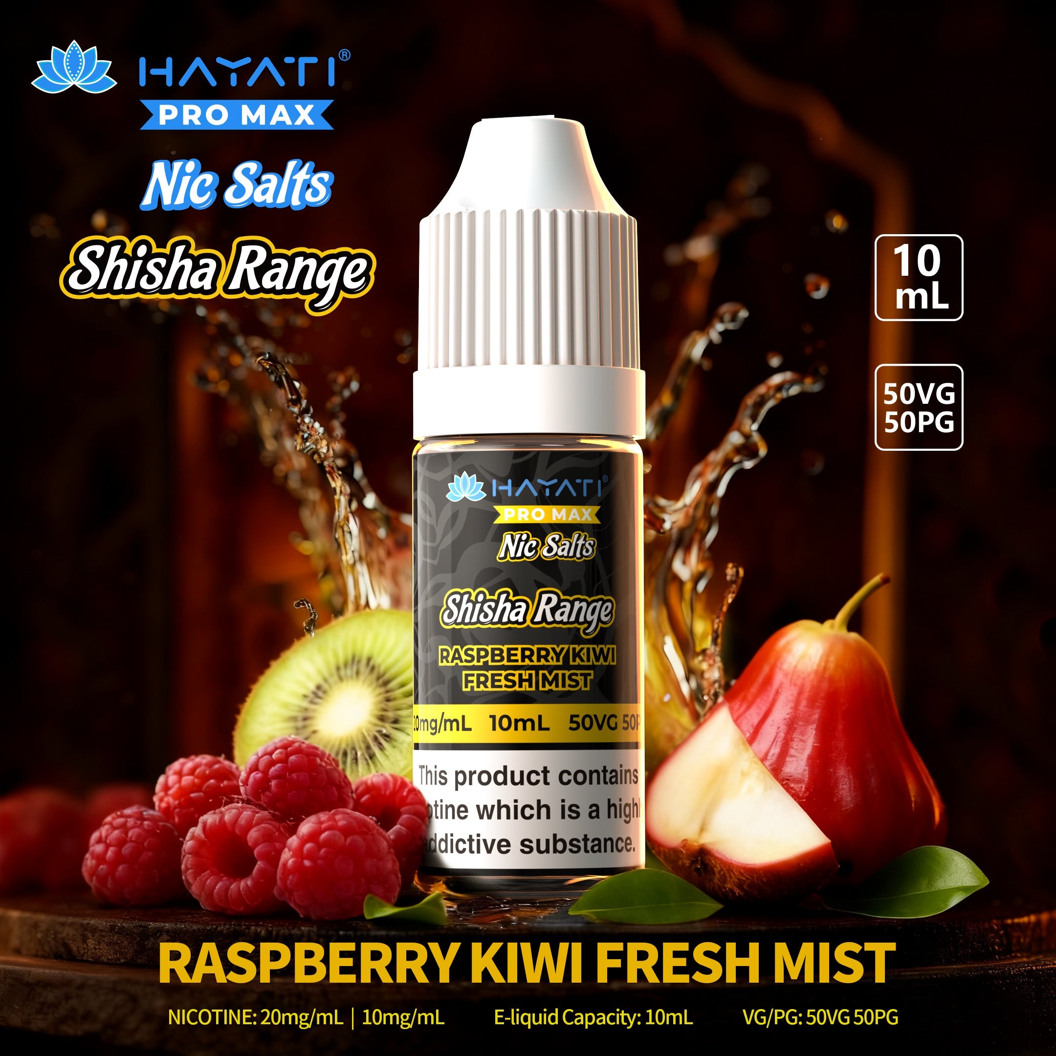 Hayati Pro Max Nic Salts Shisha Range - Power Vape Shop