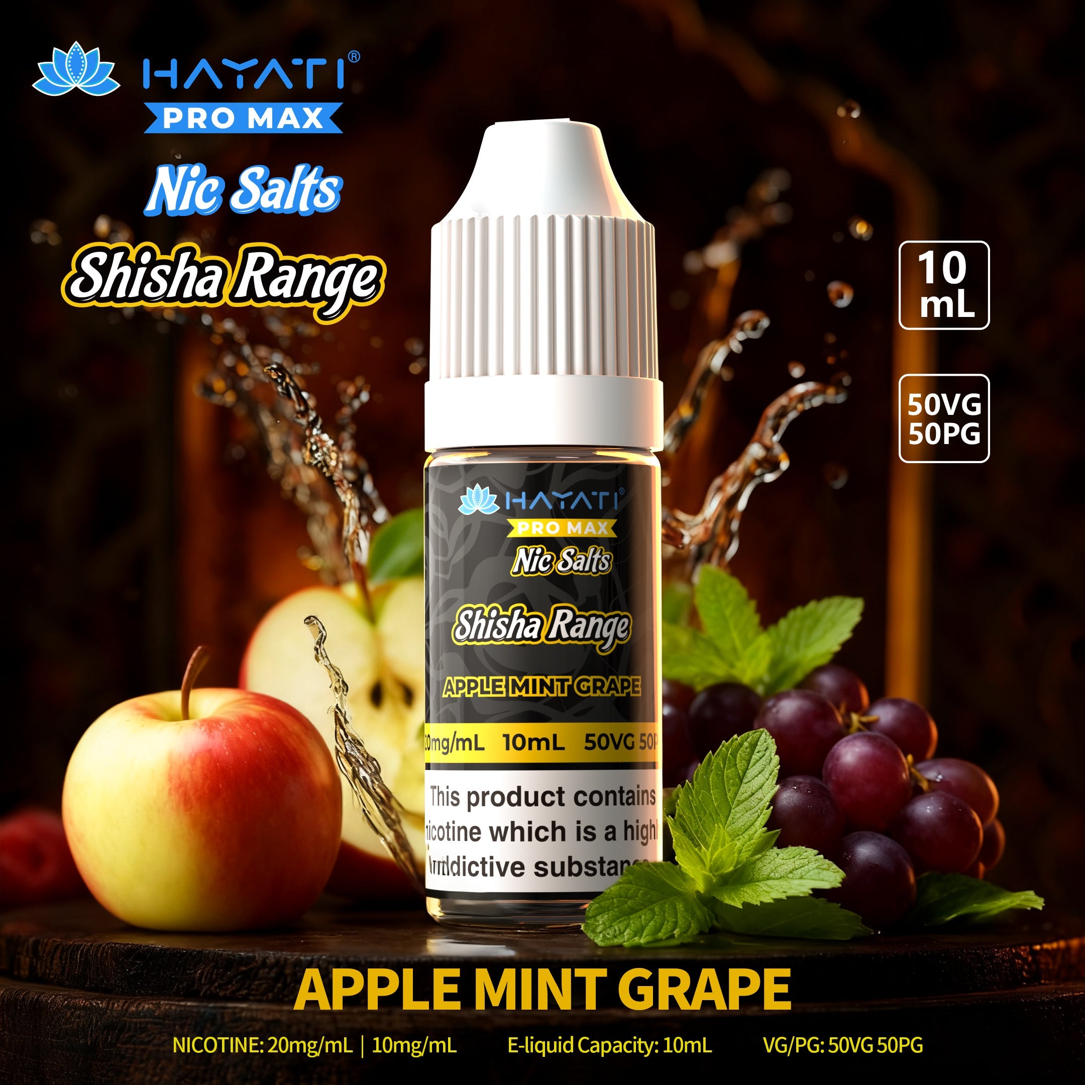 Hayati Pro Max Nic Salts Shisha Range - Power Vape Shop