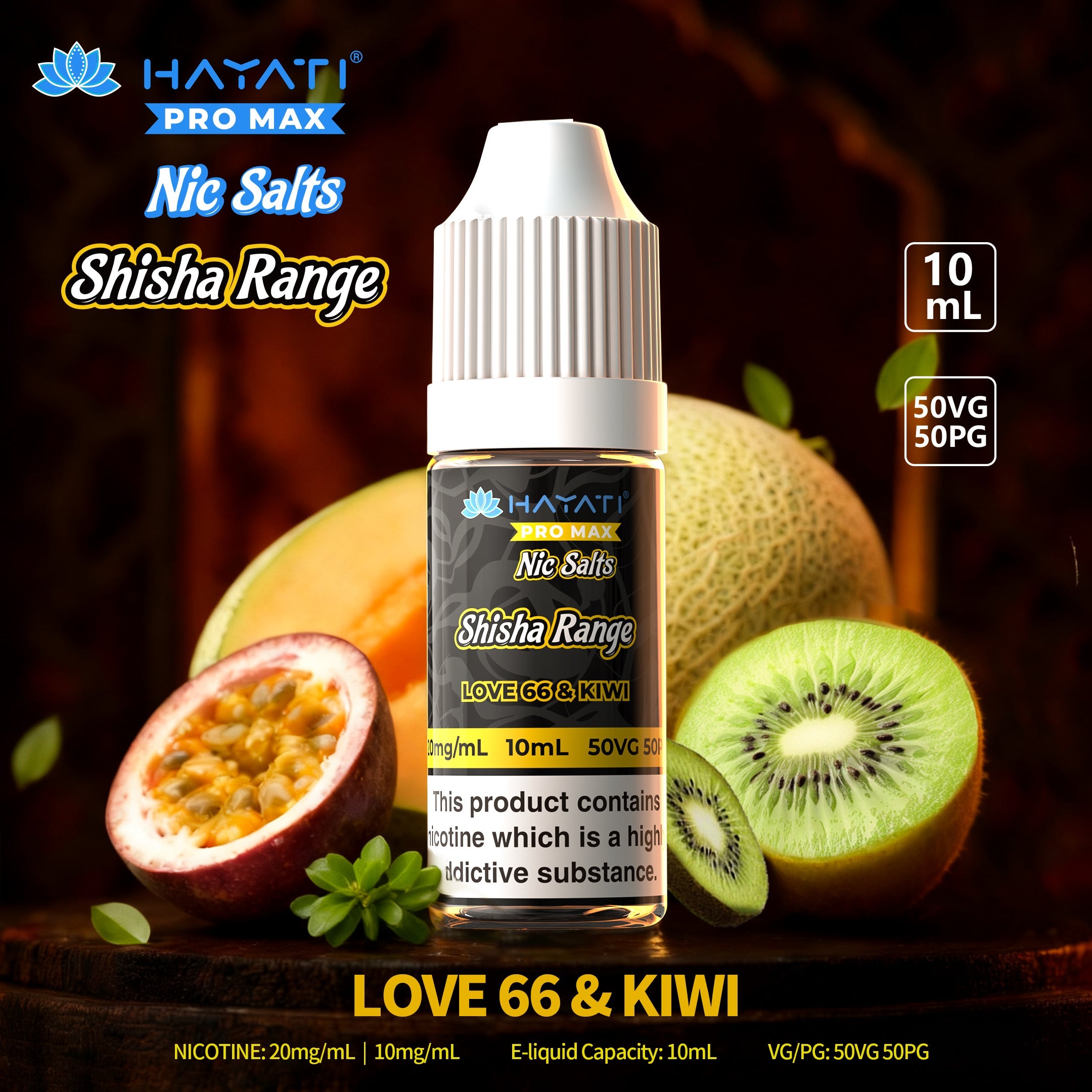 Hayati Pro Max Nic Salts Shisha Range - Power Vape Shop