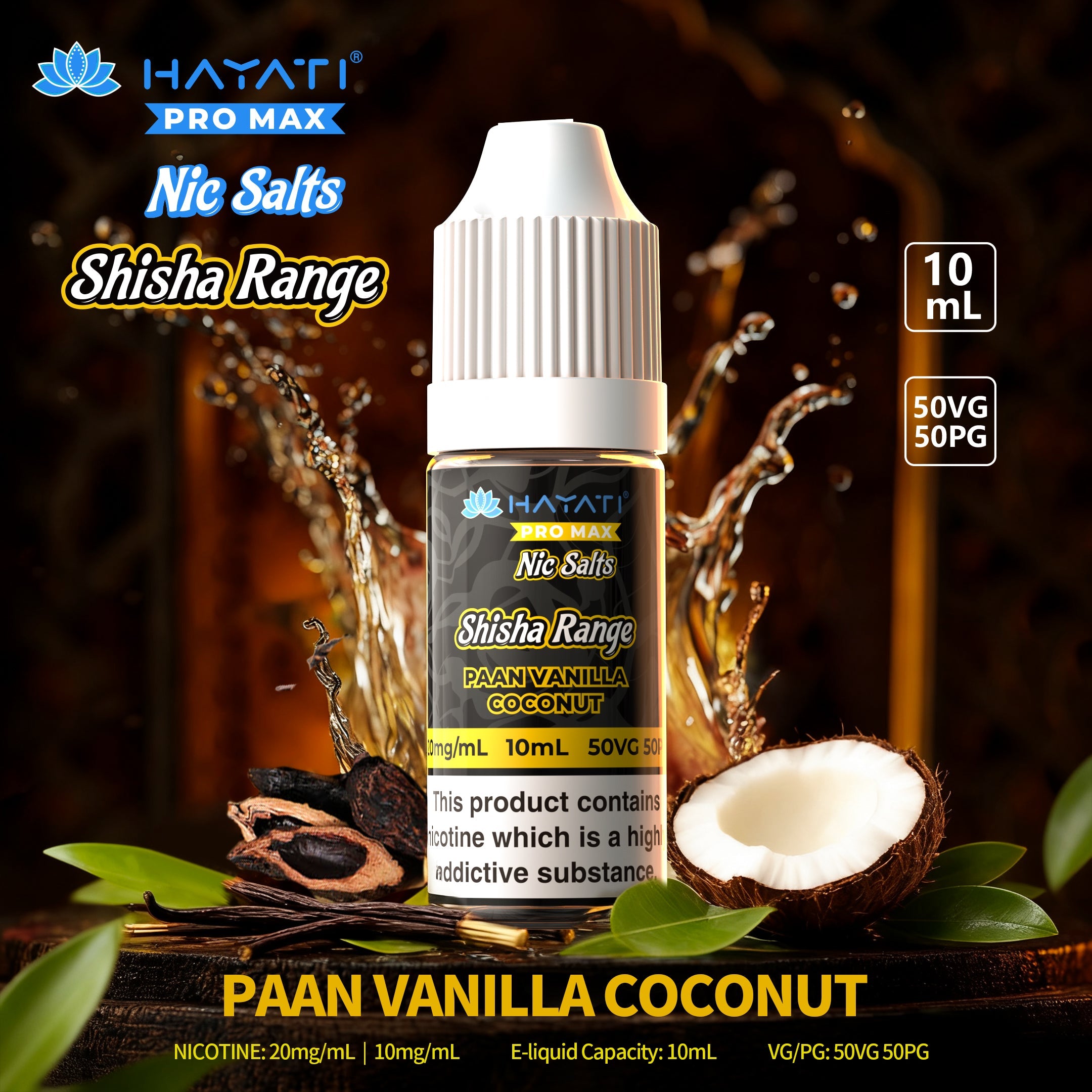 Hayati Pro Max Nic Salts Shisha Range - Power Vape Shop