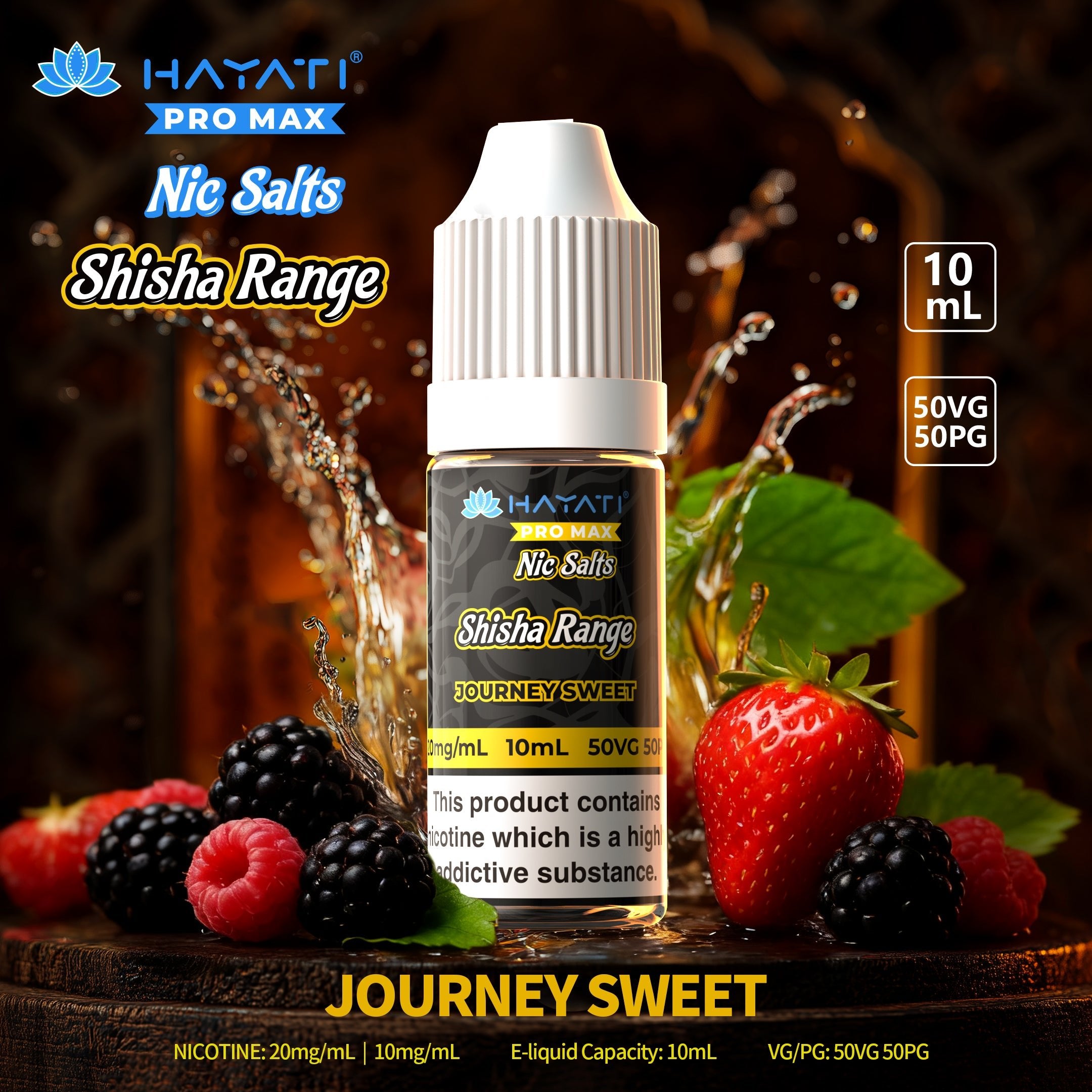 Hayati Pro Max Nic Salts Shisha Range - Power Vape Shop